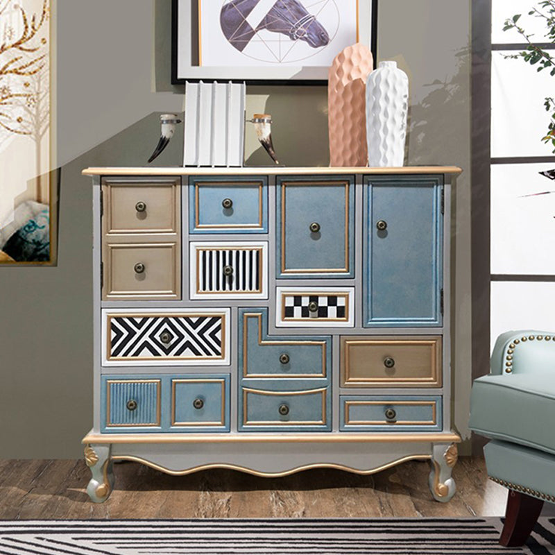 Nautical Wooden Storage Chest Bedroom Horizontal Chest with 3 Drawers Clearhalo 'Bedroom Furniture' 'Dressers & Chests' 'dressers_chests' 'furn' 'furn_dressers_chests' 'Furniture' 6015920