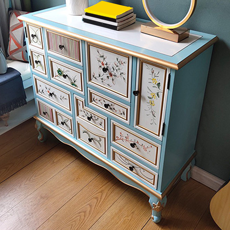 Nautical Wooden Storage Chest Bedroom Horizontal Chest with 3 Drawers Clearhalo 'Bedroom Furniture' 'Dressers & Chests' 'dressers_chests' 'furn' 'furn_dressers_chests' 'Furniture' 6015927