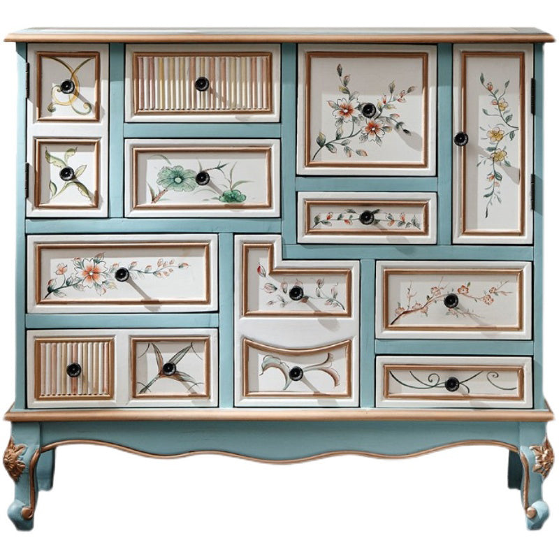 Nautical Wooden Storage Chest Bedroom Horizontal Chest with 3 Drawers Clearhalo 'Bedroom Furniture' 'Dressers & Chests' 'dressers_chests' 'furn' 'furn_dressers_chests' 'Furniture' 6015929