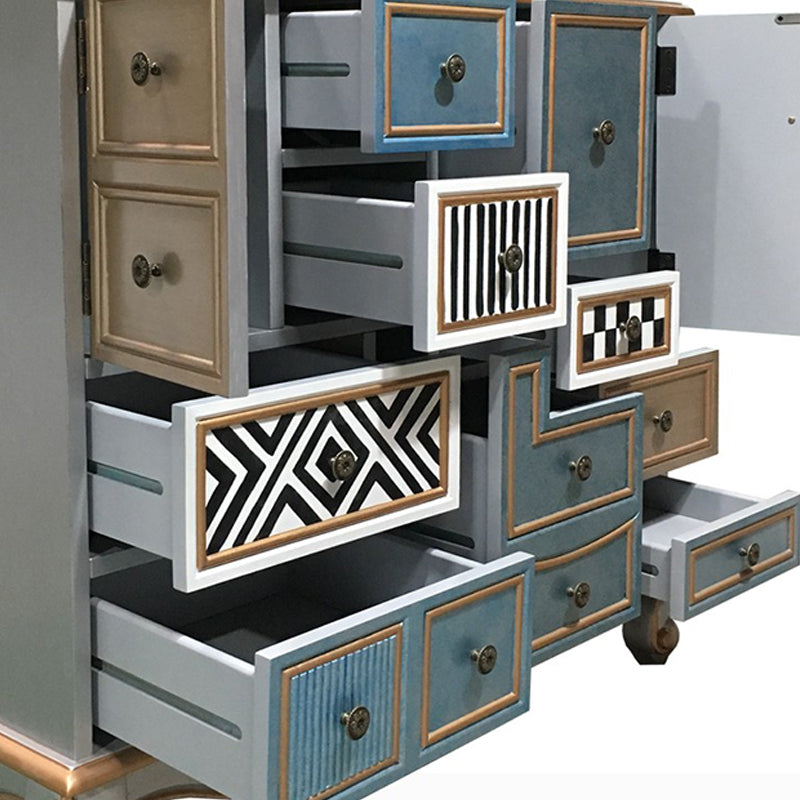 Nautical Wooden Storage Chest Bedroom Horizontal Chest with 3 Drawers Clearhalo 'Bedroom Furniture' 'Dressers & Chests' 'dressers_chests' 'furn' 'furn_dressers_chests' 'Furniture' 6015931