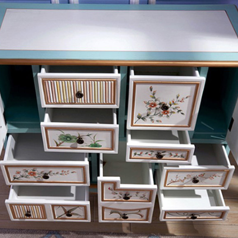 Nautical Wooden Storage Chest Bedroom Horizontal Chest with 3 Drawers Clearhalo 'Bedroom Furniture' 'Dressers & Chests' 'dressers_chests' 'furn' 'furn_dressers_chests' 'Furniture' 6015935