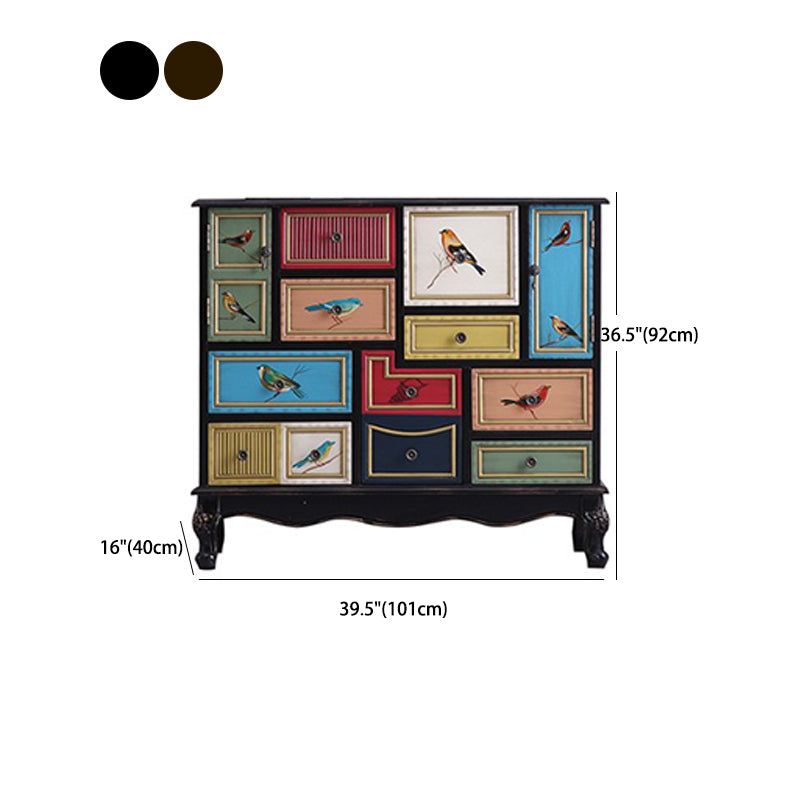 Nautical Wooden Storage Chest Bedroom Horizontal Chest with 3 Drawers Clearhalo 'Bedroom Furniture' 'Dressers & Chests' 'dressers_chests' 'furn' 'furn_dressers_chests' 'Furniture' 6015936