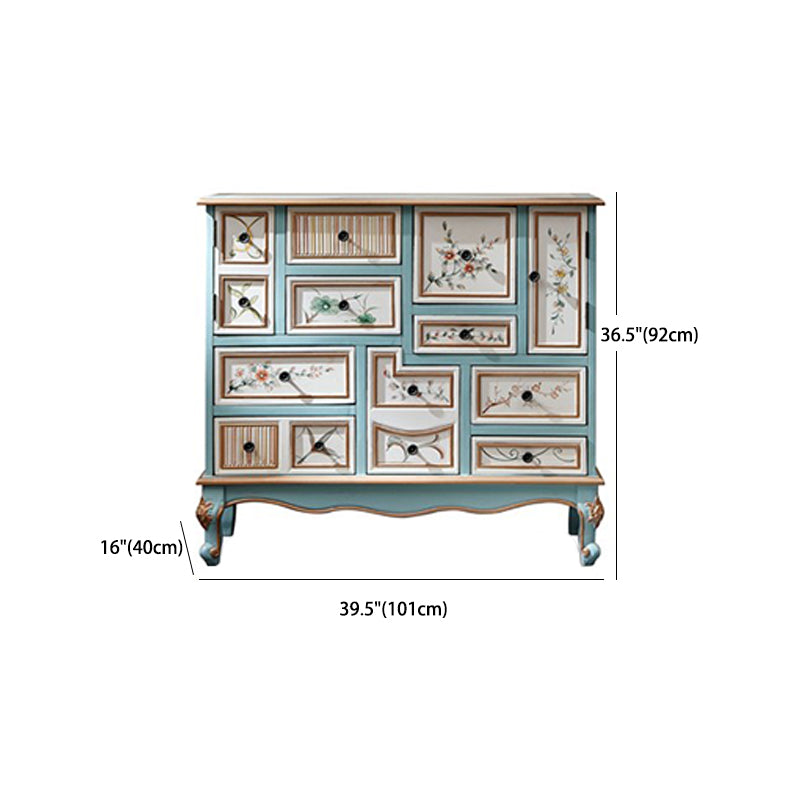 Nautical Wooden Storage Chest Bedroom Horizontal Chest with 3 Drawers Clearhalo 'Bedroom Furniture' 'Dressers & Chests' 'dressers_chests' 'furn' 'furn_dressers_chests' 'Furniture' 6015937