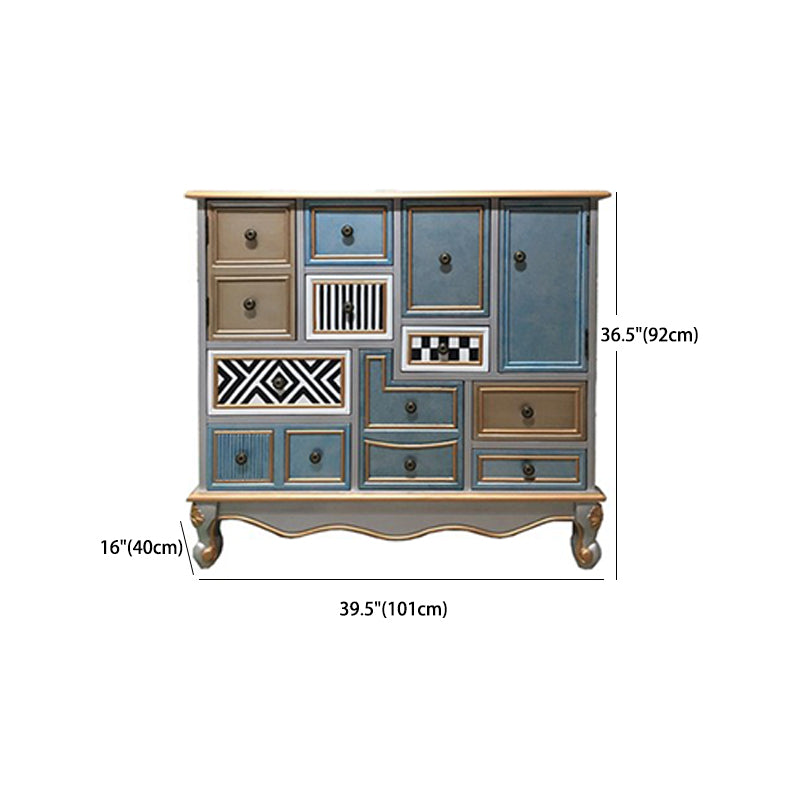 Nautical Wooden Storage Chest Bedroom Horizontal Chest with 3 Drawers Clearhalo 'Bedroom Furniture' 'Dressers & Chests' 'dressers_chests' 'furn' 'furn_dressers_chests' 'Furniture' 6015938
