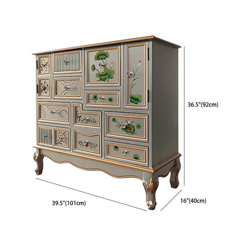 Nautical Wooden Storage Chest Bedroom Horizontal Chest with 3 Drawers Clearhalo 'Bedroom Furniture' 'Dressers & Chests' 'dressers_chests' 'furn' 'furn_dressers_chests' 'Furniture' 6015939