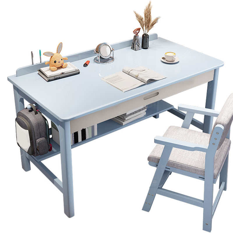 Eigentijdse kantoorbureau rechthoekige schrijfbureau met 2 laden