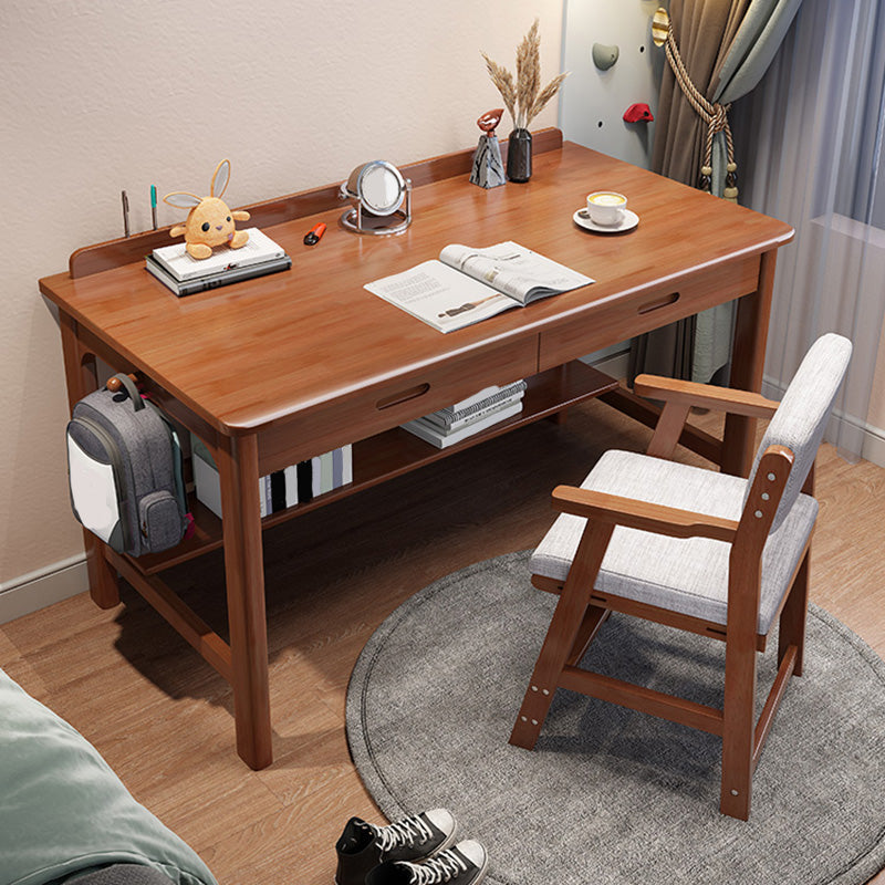 Eigentijdse kantoorbureau rechthoekige schrijfbureau met 2 laden