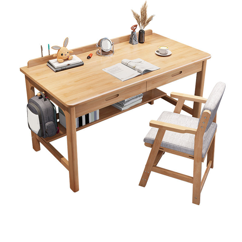 Eigentijdse kantoorbureau rechthoekige schrijfbureau met 2 laden