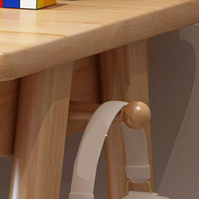 Contemporary Wood Office Desk 29.52" H Writing Desk With 2 Drawers Clearhalo 'furn' 'furn_office_desk' 'Furniture' 'Office Desks' 'Office Furniture' 'office_desk' 6019118