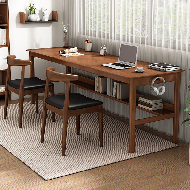 Modern Wood Writing Writing Desk 21.65 "de ancho Wood Wood Desk para el hogar