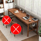 Modern Wood Writing Writing Desk 21.65 "de ancho Wood Wood Desk para el hogar