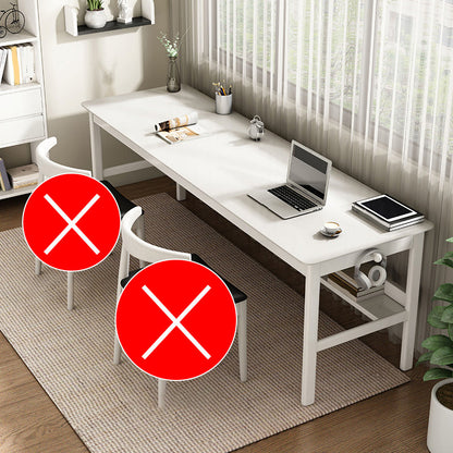 Modern Wood Writing Writing Desk 21.65 "de ancho Wood Wood Desk para el hogar