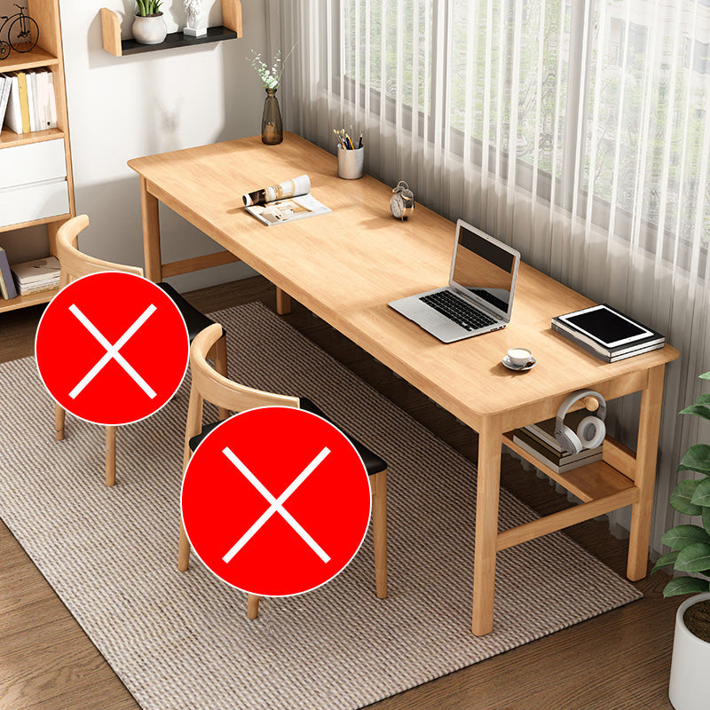 Modern Wood Writing Writing Desk 21.65 "de ancho Wood Wood Desk para el hogar