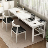 Modern Wood Writing Writing Desk 21.65 "de ancho Wood Wood Desk para el hogar