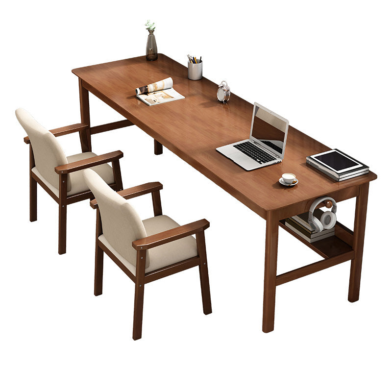 Modern Wood Writing Writing Desk 21.65 "de ancho Wood Wood Desk para el hogar