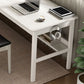 Modern Wood Writing Writing Desk 21.65 "de ancho Wood Wood Desk para el hogar