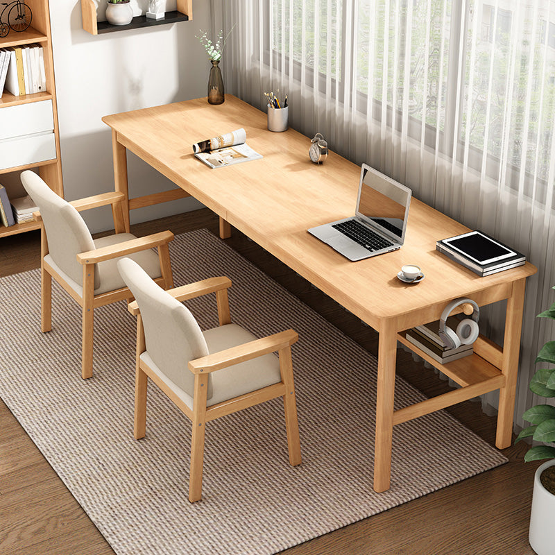 Modern Wood Writing Writing Desk 21.65 "de ancho Wood Wood Desk para el hogar