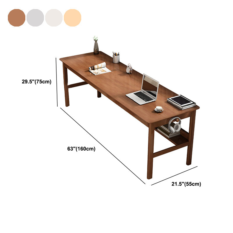 Modern Wood Writing Writing Desk 21.65 "de ancho Wood Wood Desk para el hogar
