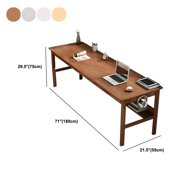 Modern Wood Writing Writing Desk 21.65 "de ancho Wood Wood Desk para el hogar