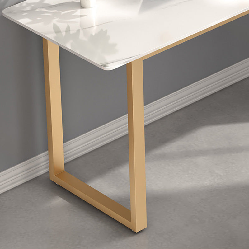 Rectangular Office Desk Sintered Stone Writing Desk in Matte Finish Clearhalo 'furn' 'furn_office_desk' 'Furniture' 'Office Desks' 'Office Furniture' 'office_desk' 6019198