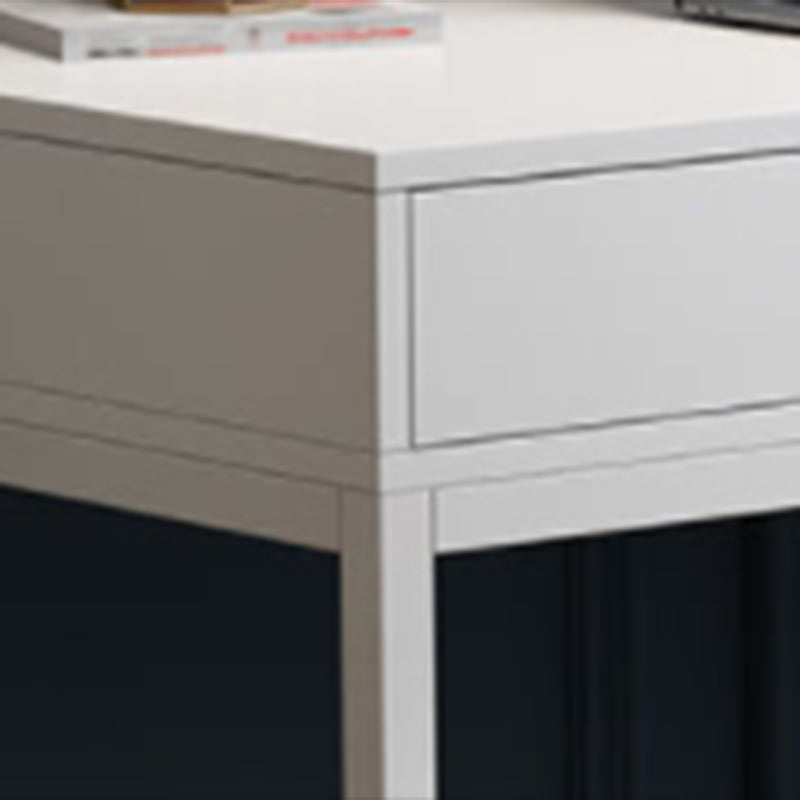 Glam Manufactured Wood Office Desk 19.68" W Home Writing Desk with 2-Drawer Clearhalo 'furn' 'furn_office_desk' 'Furniture' 'Office Desks' 'Office Furniture' 'office_desk' 6019226