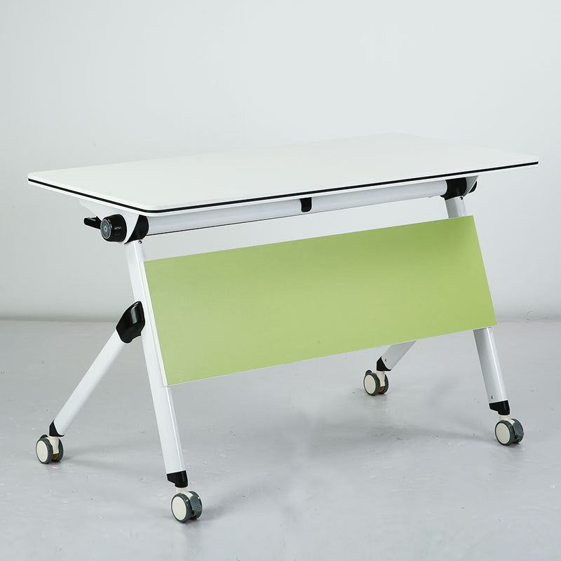 Escritorio de escritura contemporánea para escritorio rectangular de 30 "H de 30" en blanco