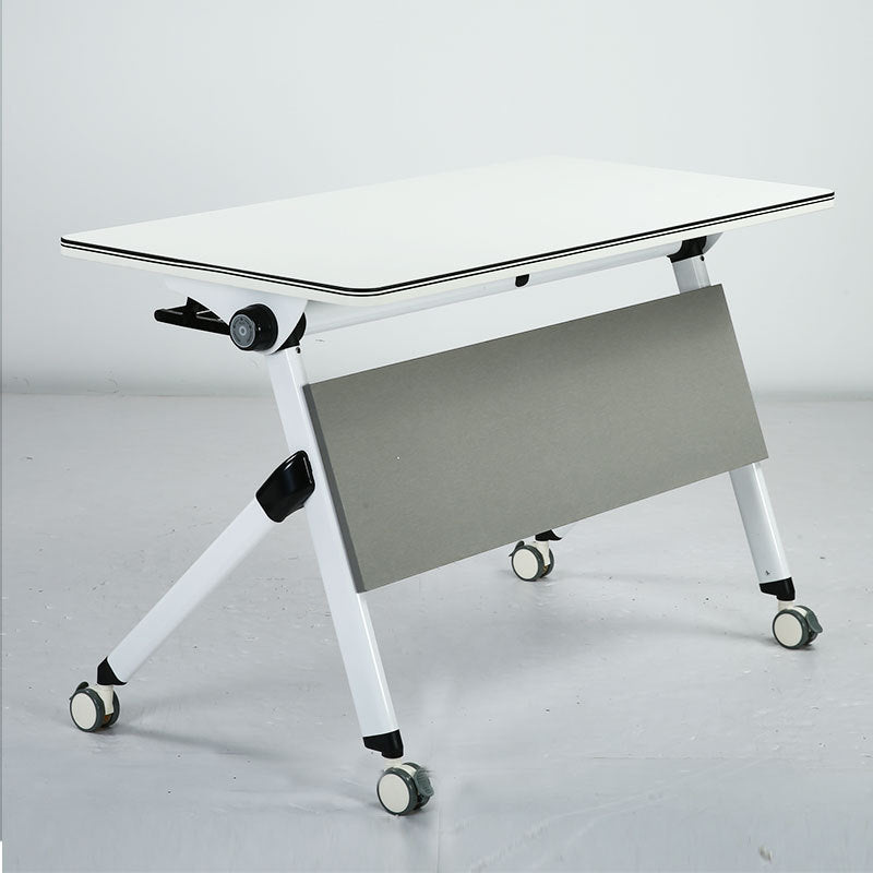 Escritorio de escritura contemporánea para escritorio rectangular de 30 "H de 30" en blanco