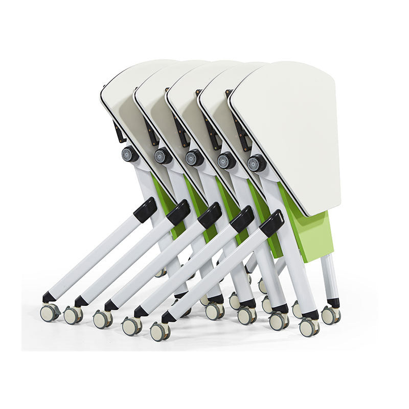 Escritorio de escritura contemporánea para escritorio rectangular de 30 "H de 30" en blanco