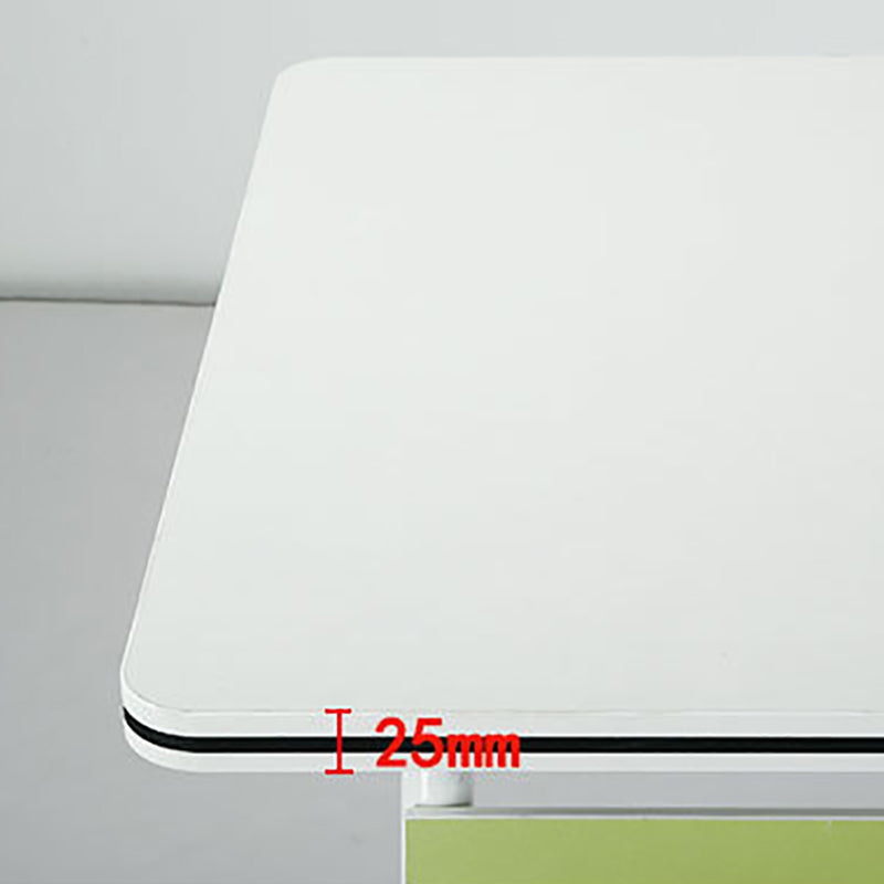 Escritorio de escritura contemporánea para escritorio rectangular de 30 "H de 30" en blanco