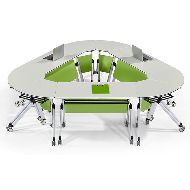 Escritorio de escritura contemporánea para escritorio rectangular de 30 "H de 30" en blanco