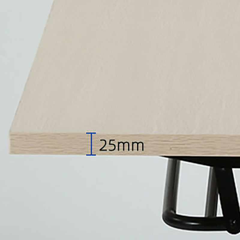 Eigentijds schrijfbureau voor kantoor 30 "H rechthoekig bureau met caster wielen