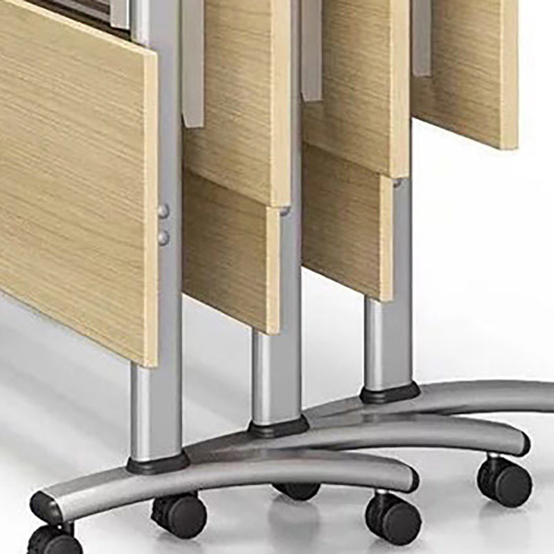 Écriture contemporaine pour bureau 30 "H bureau rectangulaire avec roues