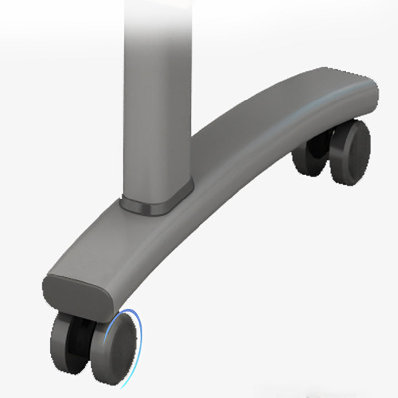 Écriture contemporaine pour bureau 30 "H bureau rectangulaire avec roues