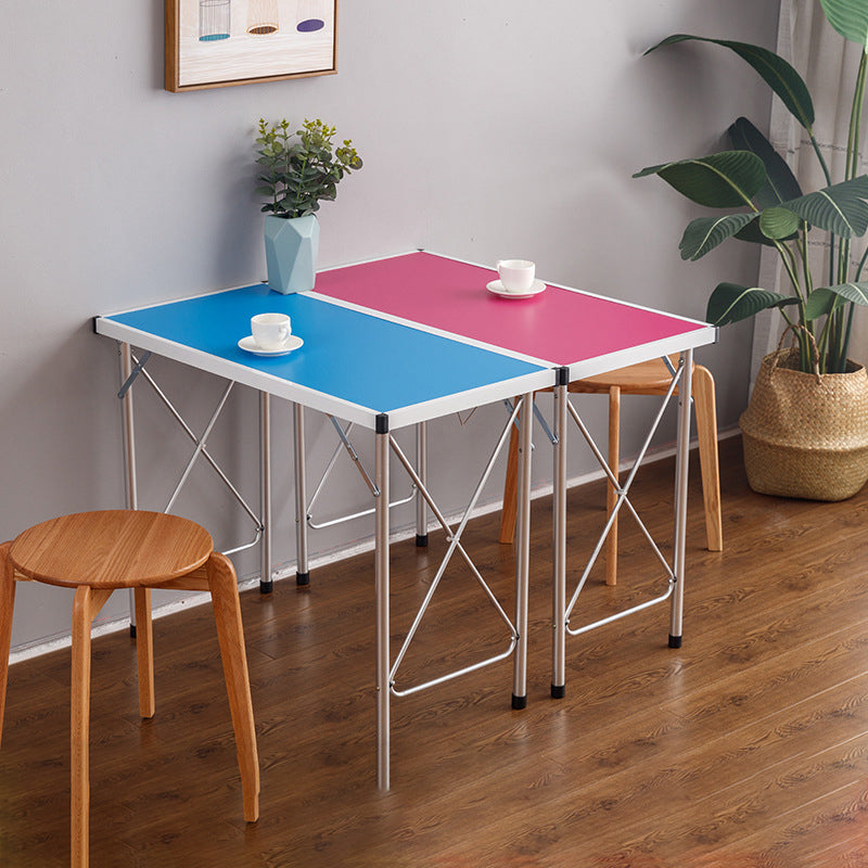 Hedendaags schrijfbureau voor kantoor 28 "H rechthoekig bureau in rood/blauw/wit