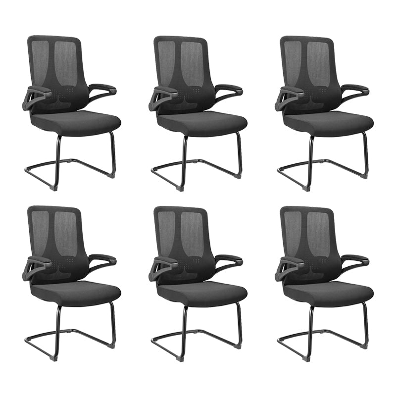 Poltroncina moderna e contemporanea Sedia da ufficio per conferenze in microfibra