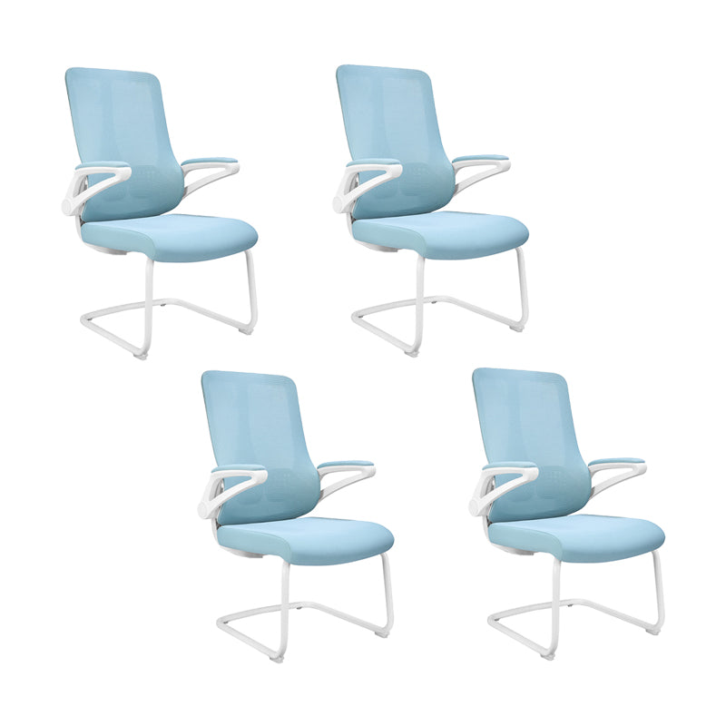 Poltroncina moderna e contemporanea Sedia da ufficio per conferenze in microfibra