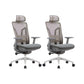 Moderne bureaustoel Mesh bureaustoel Stoel met hoge rugleuning in grijs/zwart