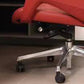 Swivel gestoffeerde bureaustoel faux leer lumbale ondersteuning bureau stoel