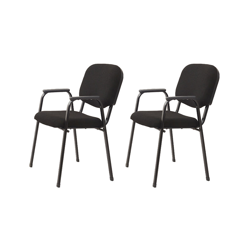 Contemporary Fabric Ergonomic Office Chair Mid-Back Conference Chair 2 Piece Set Clearhalo 'furn' 'furn_office_chair' 'Furniture' 'Office Chairs' 'Office Furniture' 'office_chair' 6019609