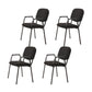 Contemporary Fabric Ergonomic Office Chair Mid-Back Conference Chair 4 Piece Set Clearhalo 'furn' 'furn_office_chair' 'Furniture' 'Office Chairs' 'Office Furniture' 'office_chair' 6019611