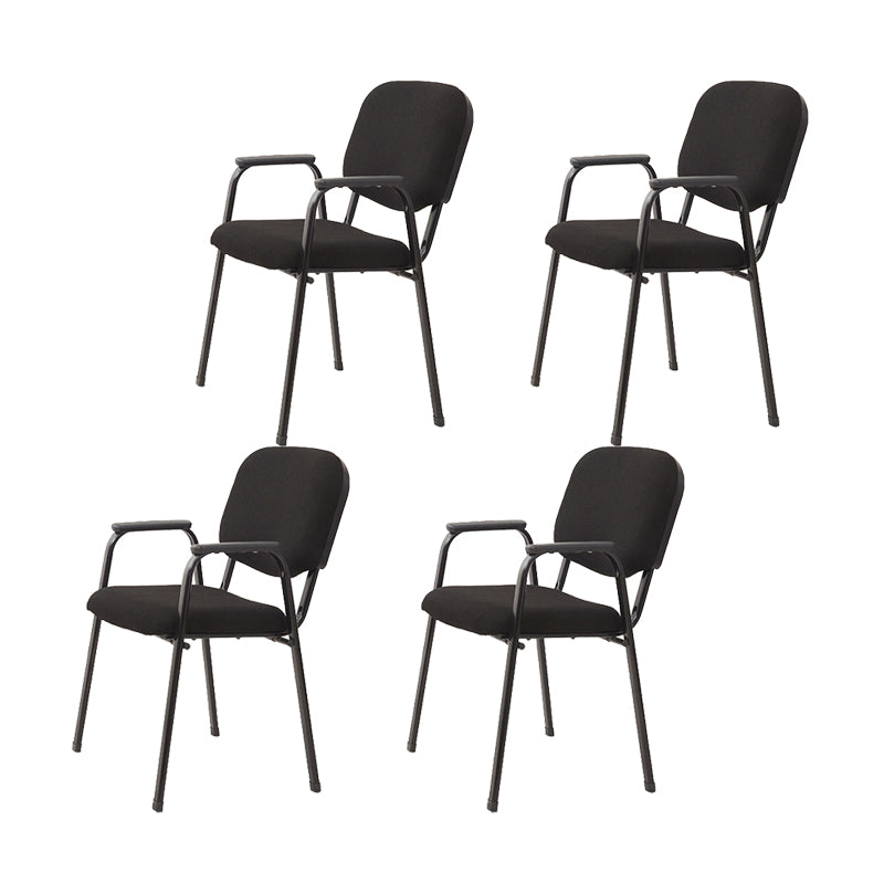Contemporary Fabric Ergonomic Office Chair Mid-Back Conference Chair 4 Piece Set Clearhalo 'furn' 'furn_office_chair' 'Furniture' 'Office Chairs' 'Office Furniture' 'office_chair' 6019611