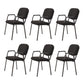 Contemporary Fabric Ergonomic Office Chair Mid-Back Conference Chair 6 Piece Set Clearhalo 'furn' 'furn_office_chair' 'Furniture' 'Office Chairs' 'Office Furniture' 'office_chair' 6019613