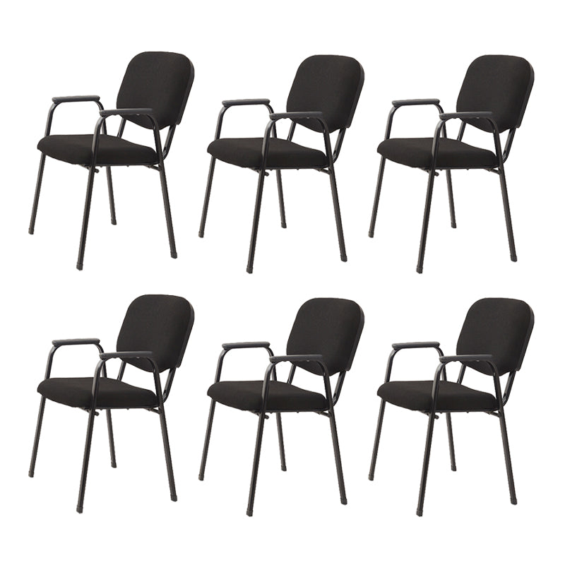 Contemporary Fabric Ergonomic Office Chair Mid-Back Conference Chair 6 Piece Set Clearhalo 'furn' 'furn_office_chair' 'Furniture' 'Office Chairs' 'Office Furniture' 'office_chair' 6019613