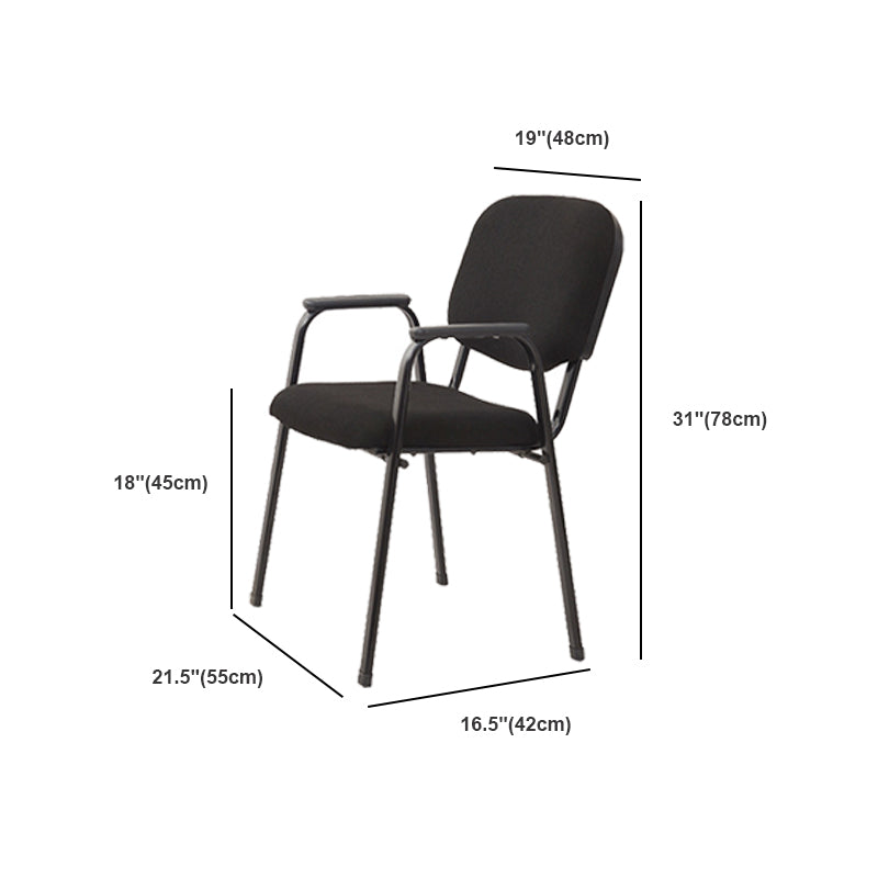 Contemporary Fabric Ergonomic Office Chair Mid-Back Conference Chair Clearhalo 'furn' 'furn_office_chair' 'Furniture' 'Office Chairs' 'Office Furniture' 'office_chair' 6019622