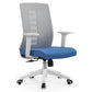 Contemporary Arm Chair Adjustable Seat Height Fixed Arms Office Chair Blue 1 Piece Clearhalo 'furn' 'furn_office_chair' 'Furniture' 'Office Chairs' 'Office Furniture' 'office_chair' 6019660