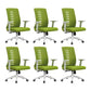 Contemporary Arm Chair Adjustable Seat Height Fixed Arms Office Chair Green 6 Piece Set Clearhalo 'furn' 'furn_office_chair' 'Furniture' 'Office Chairs' 'Office Furniture' 'office_chair' 6019668