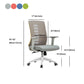 Contemporary Arm Chair Adjustable Seat Height Fixed Arms Office Chair Clearhalo 'furn' 'furn_office_chair' 'Furniture' 'Office Chairs' 'Office Furniture' 'office_chair' 6019670