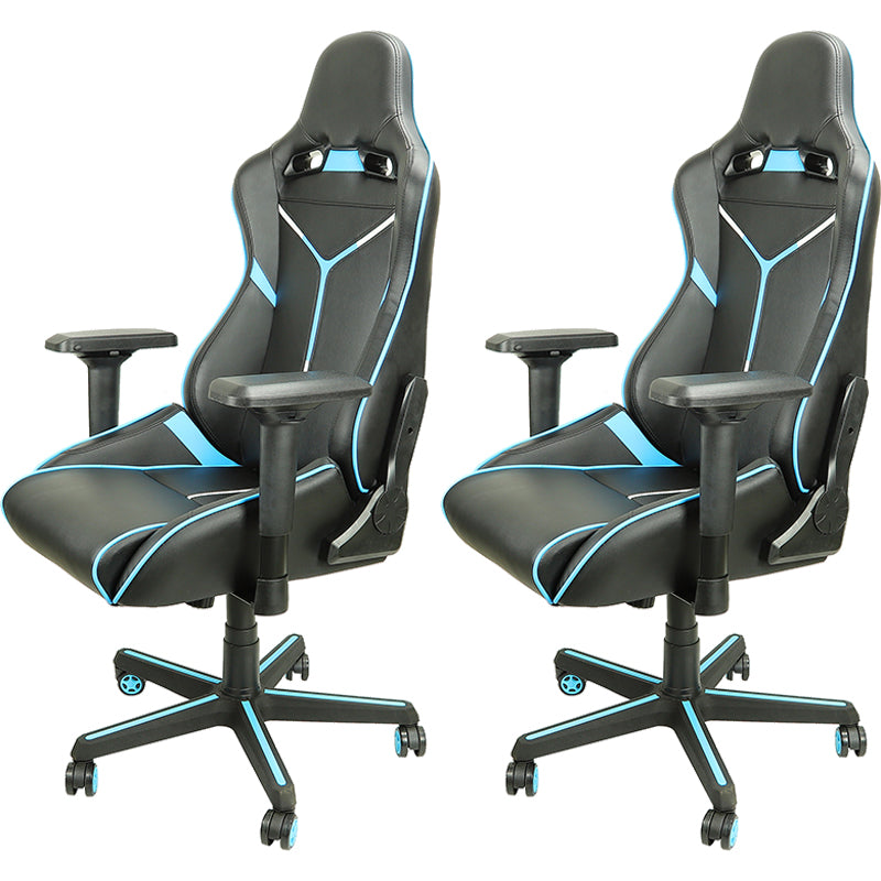 Ergonomische computerstoel met hoge rugleuning, eigentijds met kantelmechanisme