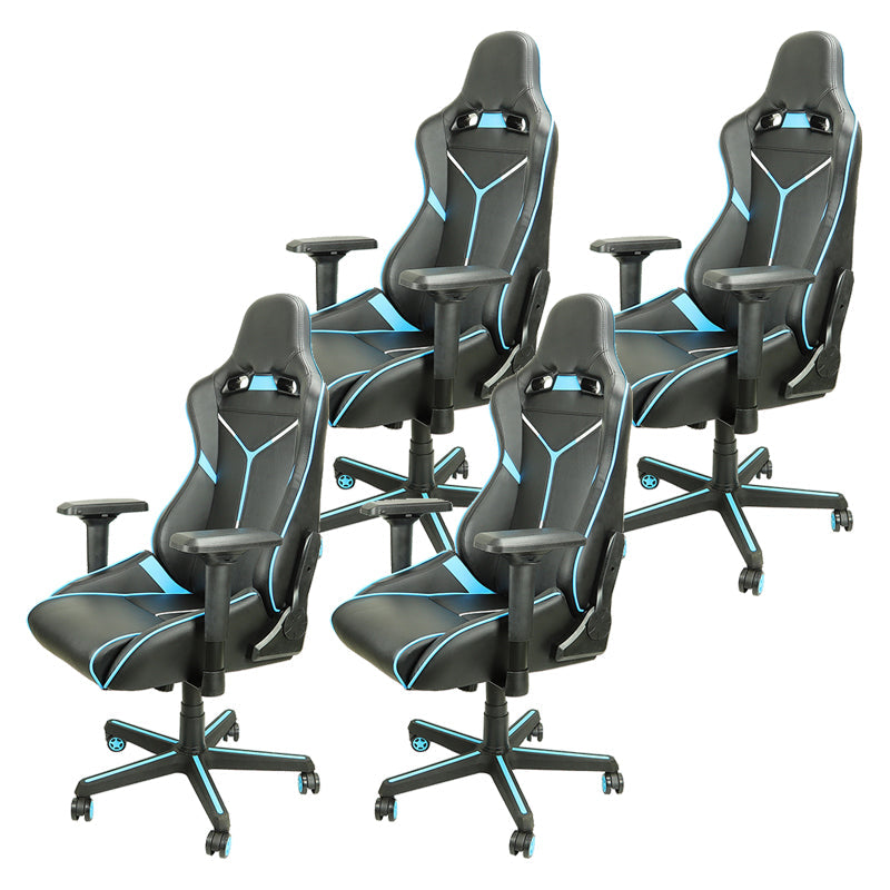 Ergonomische computerstoel met hoge rugleuning, eigentijds met kantelmechanisme