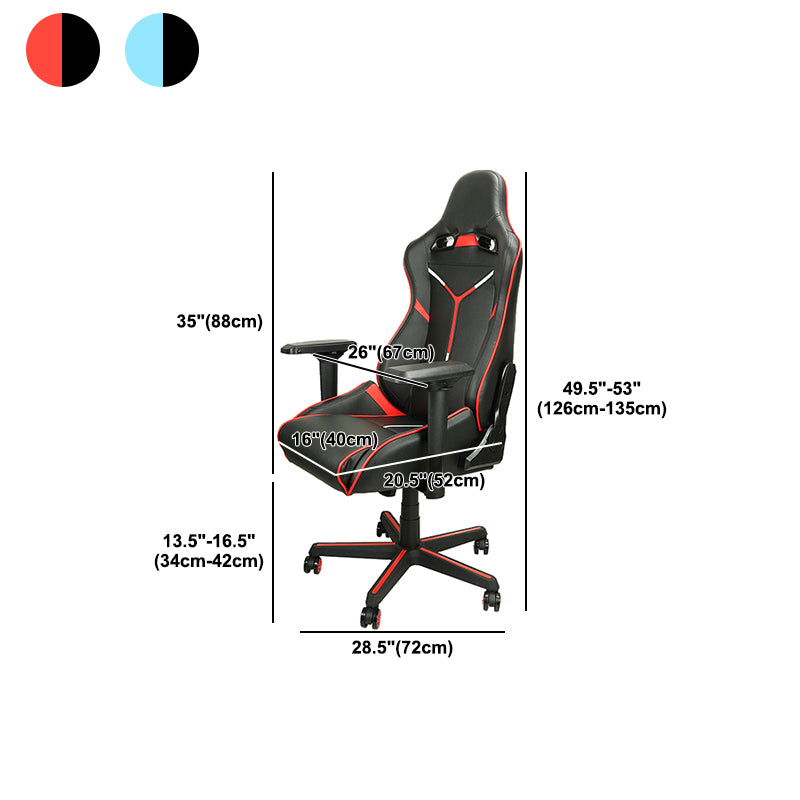 Ergonomische computerstoel met hoge rugleuning, eigentijds met kantelmechanisme